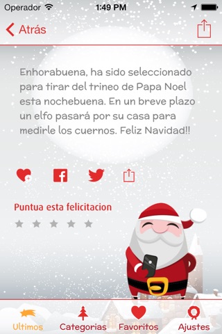 SMS Navidad 2015 PRO: Descubre la app de humor navideño y felicitaciones de navidad más divertida screenshot 3