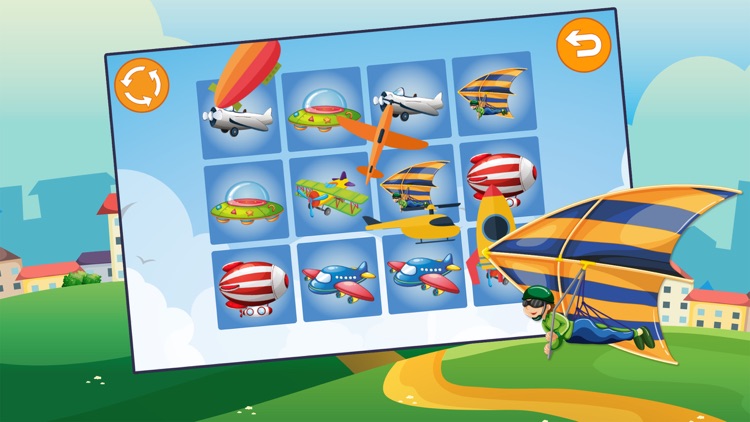 Kids Memory Game Planes