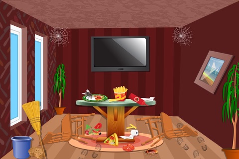 Restaurant Clean Up - Kids dirty room cleaning, decoration and makeover game screenshot 3