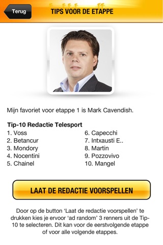 Telesport Tourspel screenshot 3