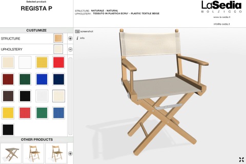 La Sedia 3D Configurator screenshot 3