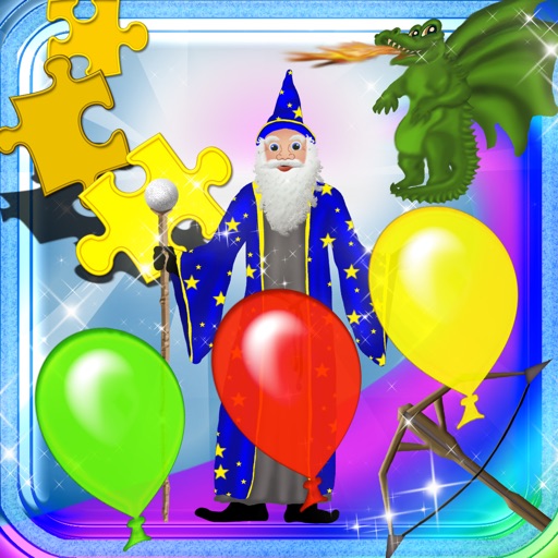 123 Colors Magical Kingdom - Balloons Learning Experience All In One Games Collection icon