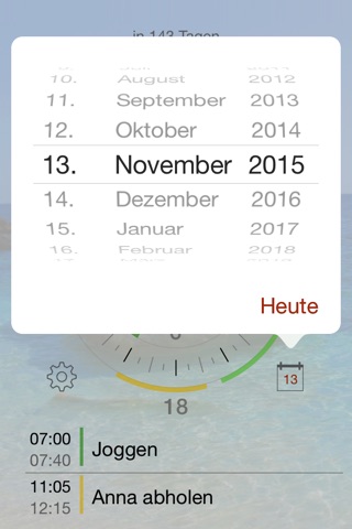 Jiffies - Kalender in der Uhr screenshot 2