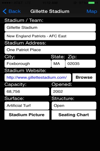 Pro Team Stadiums Football AFC NFC screenshot 4