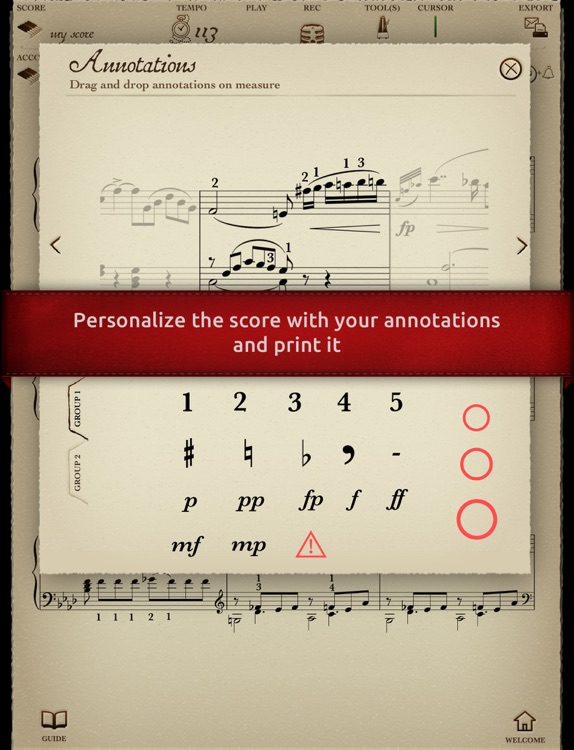 Play Schubert - Impromptu No. 1, Opus 142 (interactive piano sheet music) screenshot-3