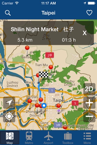 Taipei Offline Map - City Metro Airport screenshot 2