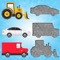 A wonderful, cute collection of puzzles and vehicles for toddlers and kids