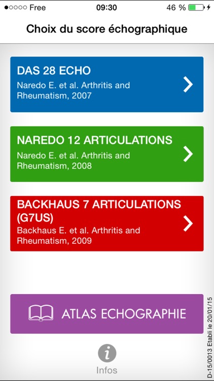 SCORES ECHO : Scoring échographique dans la polyarthrite rhumatoïde