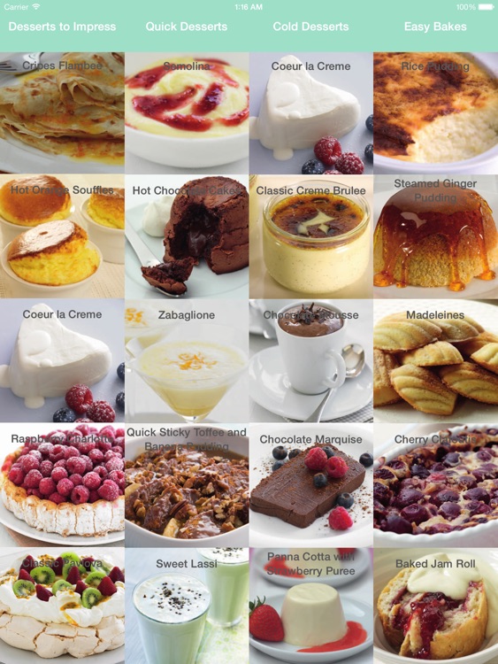 Dessert Recipes - Quick and Easy for iPad