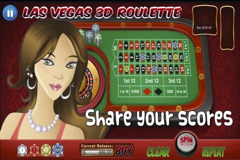 Las Vegas 3D Roulette - Real Vegas Odds ! screenshot 4