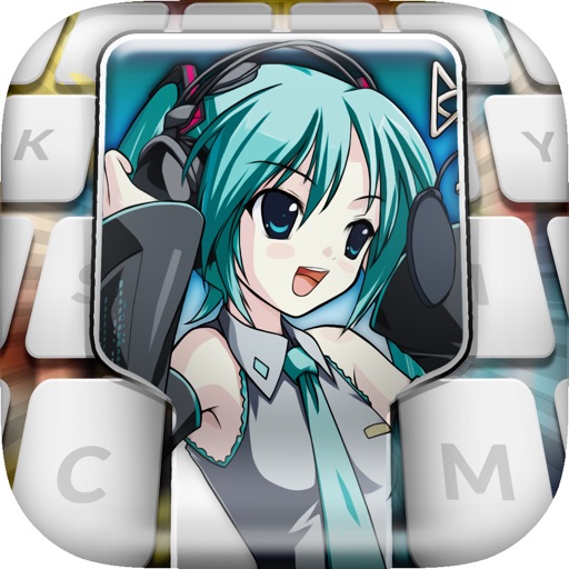 KeyCCMGifs – Manga and Anime : Keyboard Gif , Animated Music Stickers and Emoji Vocaloid Style icon