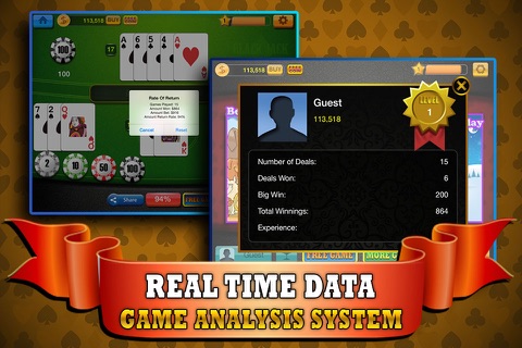 Blackjack 21 Black - A Simple and Free Casino Card Game Suitable for Everyone to Play ! screenshot 3