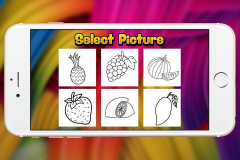 fruit coloring book pineapple show for kid screenshot 2