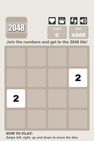 "2048" screenshot 3