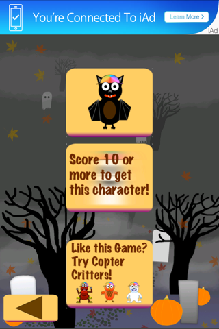 Spooky Critters - Halloween Copter Flight Challenge Free screenshot 2