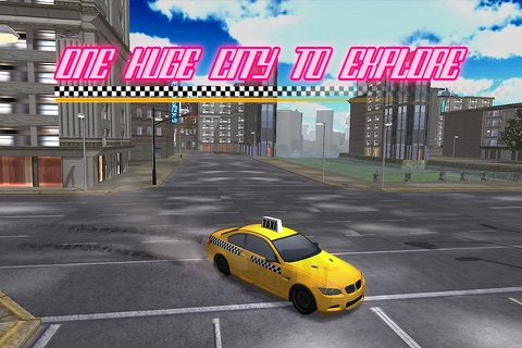 3D Taxi City Parking - Crazy Cab Traffic Driving Simulator Extreme : Free Car Racing Game screenshot 2