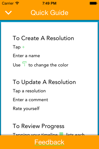 New Years Resolutions 2015 screenshot 4
