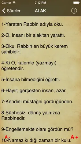 Game screenshot Kur'an Fihristi apk