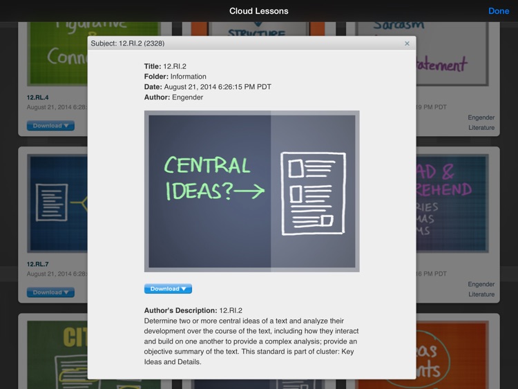 English Twelfth Grade - Common Core Curriculum Builder and Lesson Designer for Teachers and Parents screenshot-4