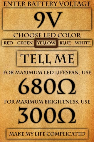 LED Resistor Calculator screenshot 2