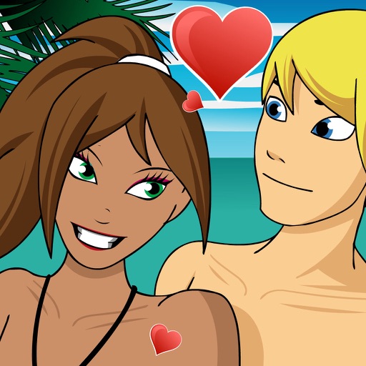 Lover Kissing at the Beach icon