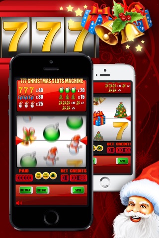 777 Christmas Slots Machine - Mega Holiday Fun Casino Game (Free) screenshot 2