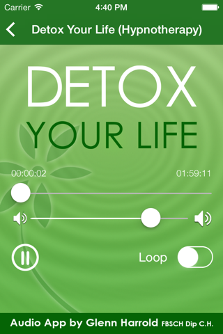 Detox Your Life by Glenn Harrold: A Self-Hypnosis Affirmation Meditation screenshot 3