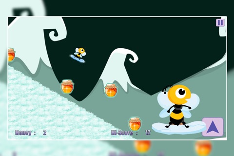 Honey Winter Quest : The Cool Bee Boy Snowboard Racing Game screenshot 3