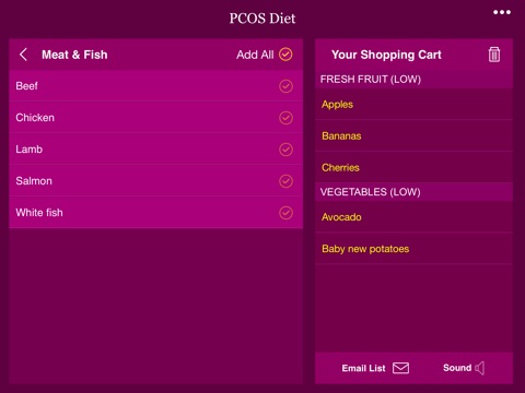PCOS Diet Shopping List HD - A Perfect Diet Grocery List screenshot 3