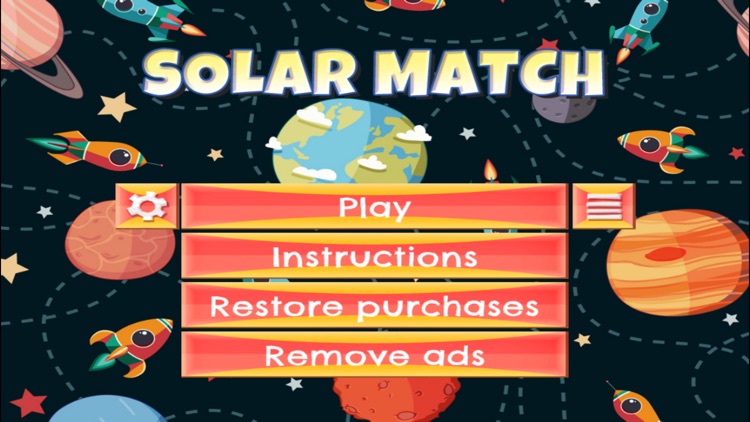 Solar Match - FREE - Slide Rows And Match Galactic Spaceships Puzzle Game