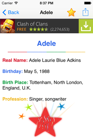 Celebrity Real Names FREE: Guess Celebs Name Game & Look Alike Trivia Quiz! screenshot 2