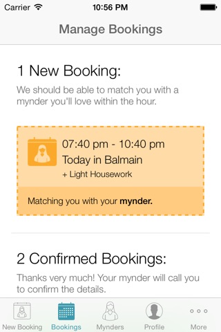 Mynder - Book babysitters easily screenshot 3