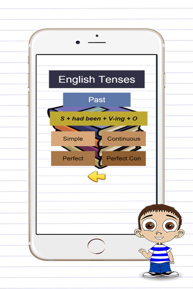 Learn English tenses structures - past present and future screenshot 3