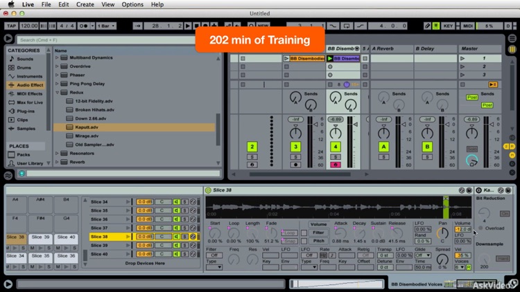 AV for Live 9 103 - MIDI Recording and Effects