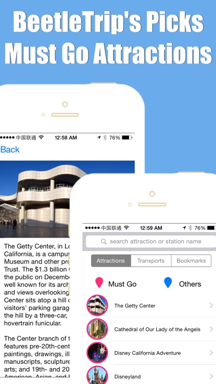 Los Angeles travel guide and offline city map, BeetleTrip LA metro subway trip route planner advisor