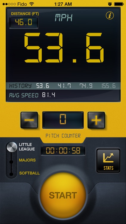 Baseball Speed Radar Gun Pro By CS Sports