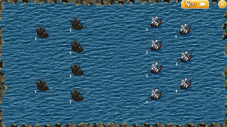 Pirate wars. Naval battle