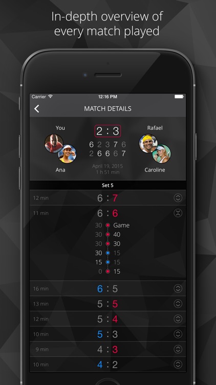 Tennis Watch - Tennis score tracker and statistics for Apple Watch and iPhone