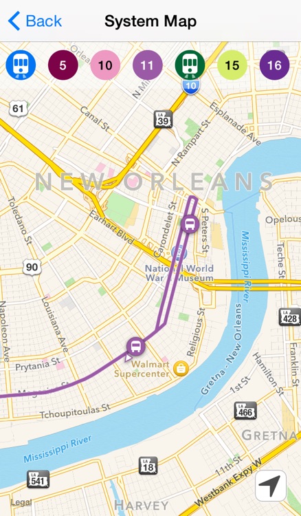 NOLA Transit: realtime data and directions for New Orleans public ...