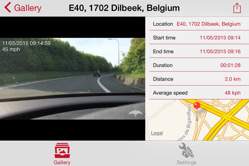 Falco - a dashboard camera at its simplest screenshot 4