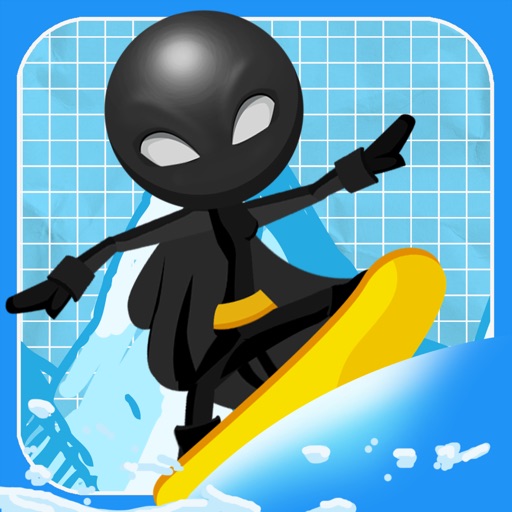 Amazing Stickman Snowboard icon