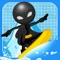 Grab your favorite stickman racer and hit the trails in this amazing high flying acrobatic snowboard game