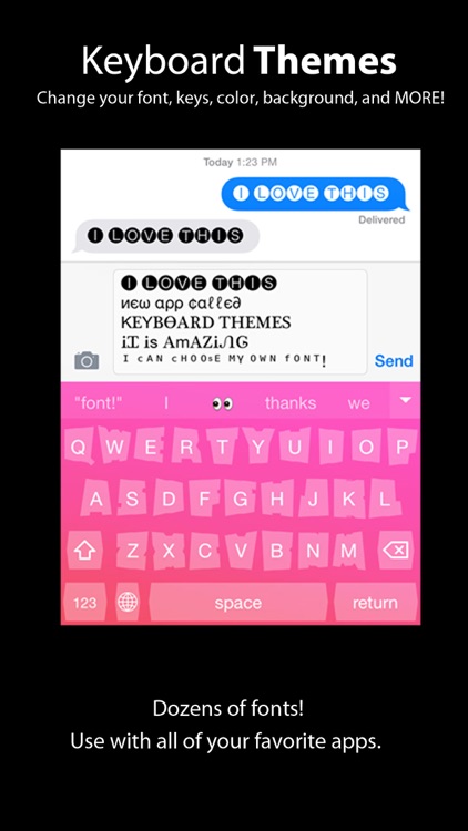 Keyboard Themes: Custom colors, cool fonts, and personalize new backgrounds for iPhone, iPad, iPod