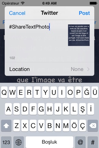 Share Text Photo Pro screenshot 2