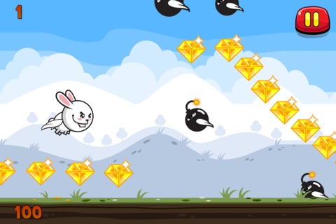 An Angry Flappy Rabbit Vs Flying Bombs Christmas Edition - Pro screenshot 4