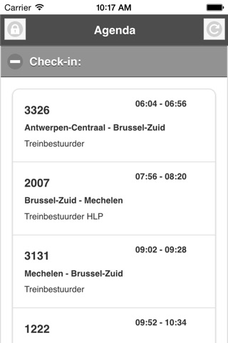 NMBS Agenda screenshot 2