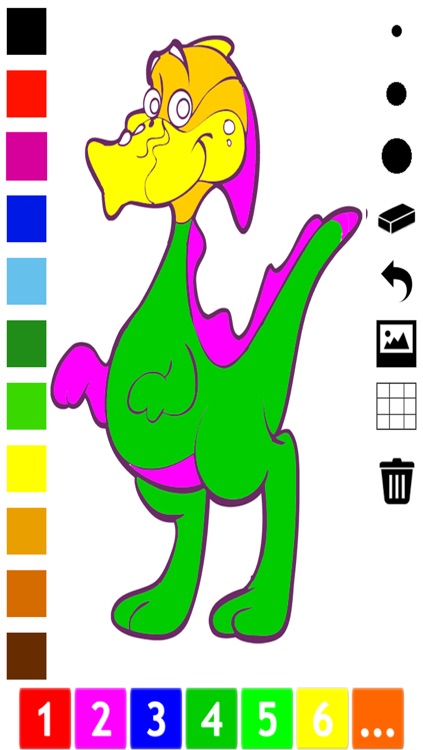 A Dinosaurs Coloring Book for Children: Learn to color with dinos