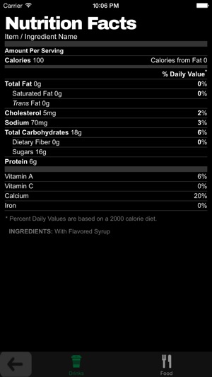 Nutrition Guide for Starbucks(圖5)-速報App