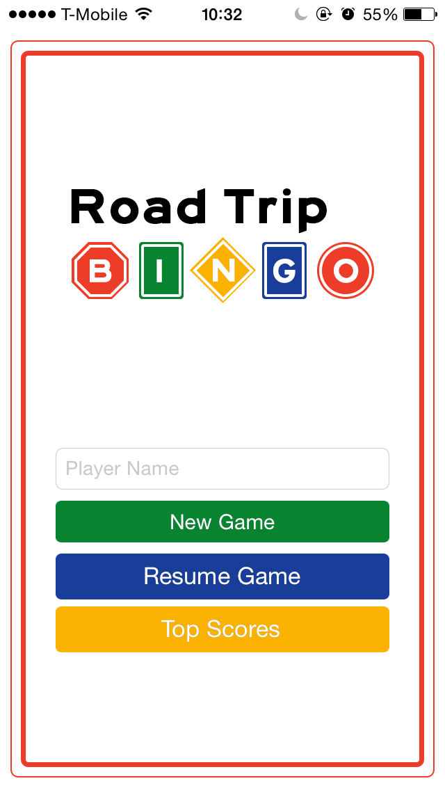 Screenshot #1 pour Road Trip Bingo Game