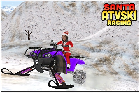 Santa ATV Ski Raging screenshot 2